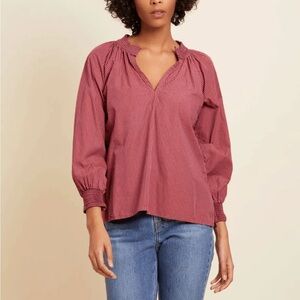 Nation LTD - Estelle Peasant Blouse in Burlesque
